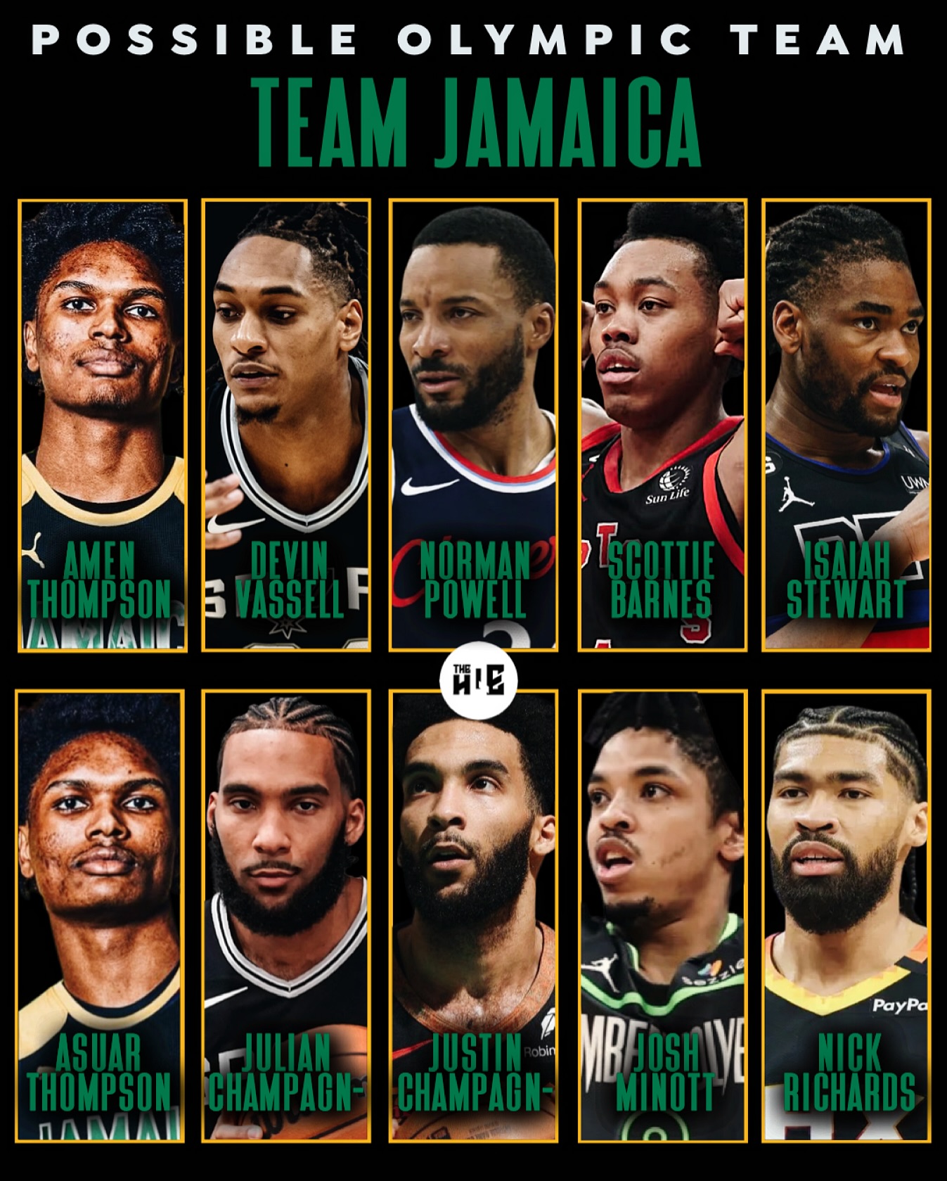 牙买加男篮全NBA阵容啥水平?鲍科比&斯科巴领衔 汤普森铁闸兄弟