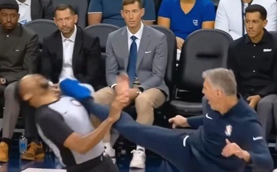 看热闹！奥尼尔转发AI生成的科尔拳打