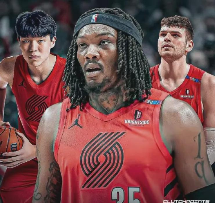 拼了！杨瀚森滑铲第一壮汉！开拓者28岁