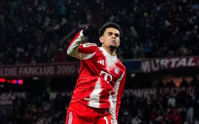 路易斯迪亚斯前15场德甲参与17球，自