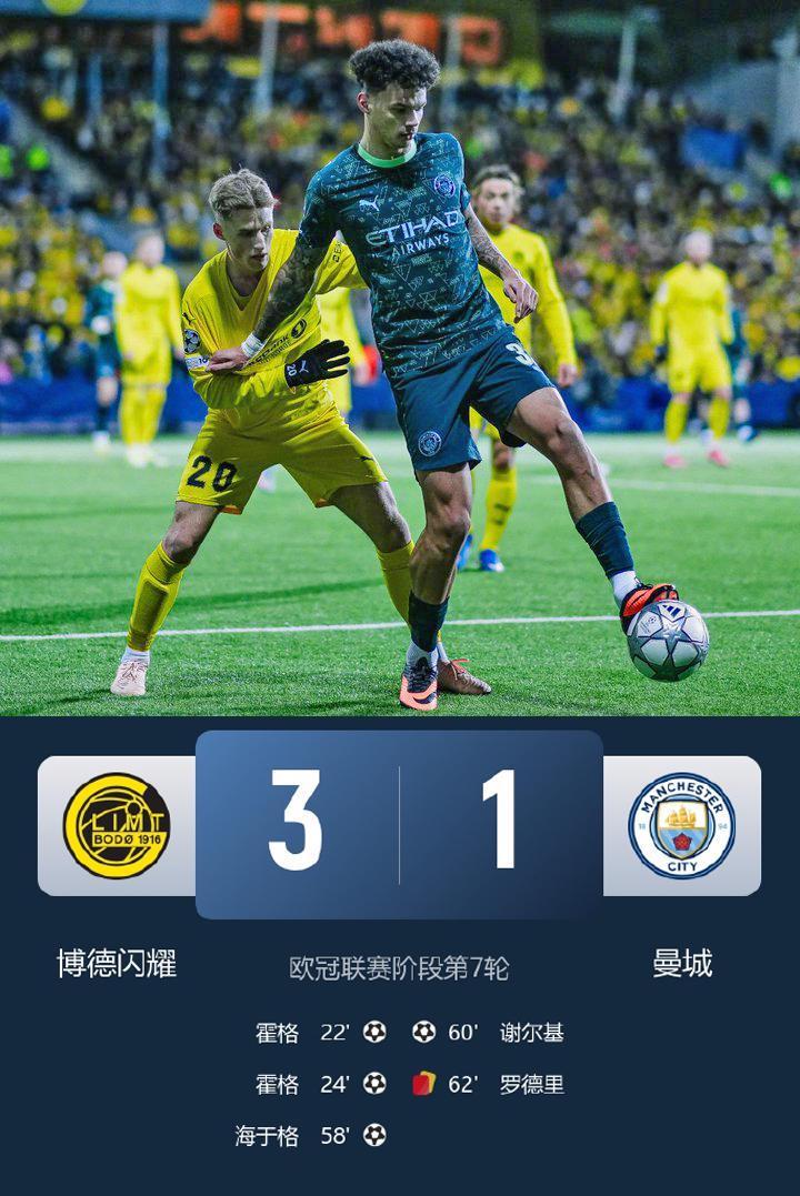 热闻大爆冷！10人曼城13送博德闪耀欧
