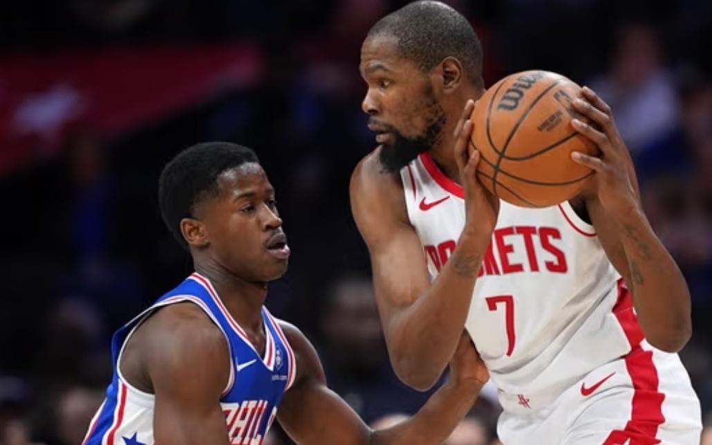 火箭费城到最后，又是杜兰特承担所有