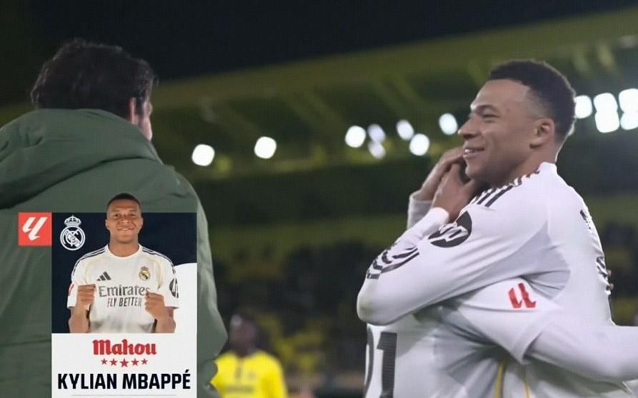 梅开二度，姆巴佩当选比利亚雷亚尔vs