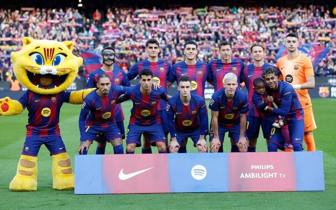 十战全胜，巴萨是本赛季五大联赛唯一仍保持主场全胜的球队