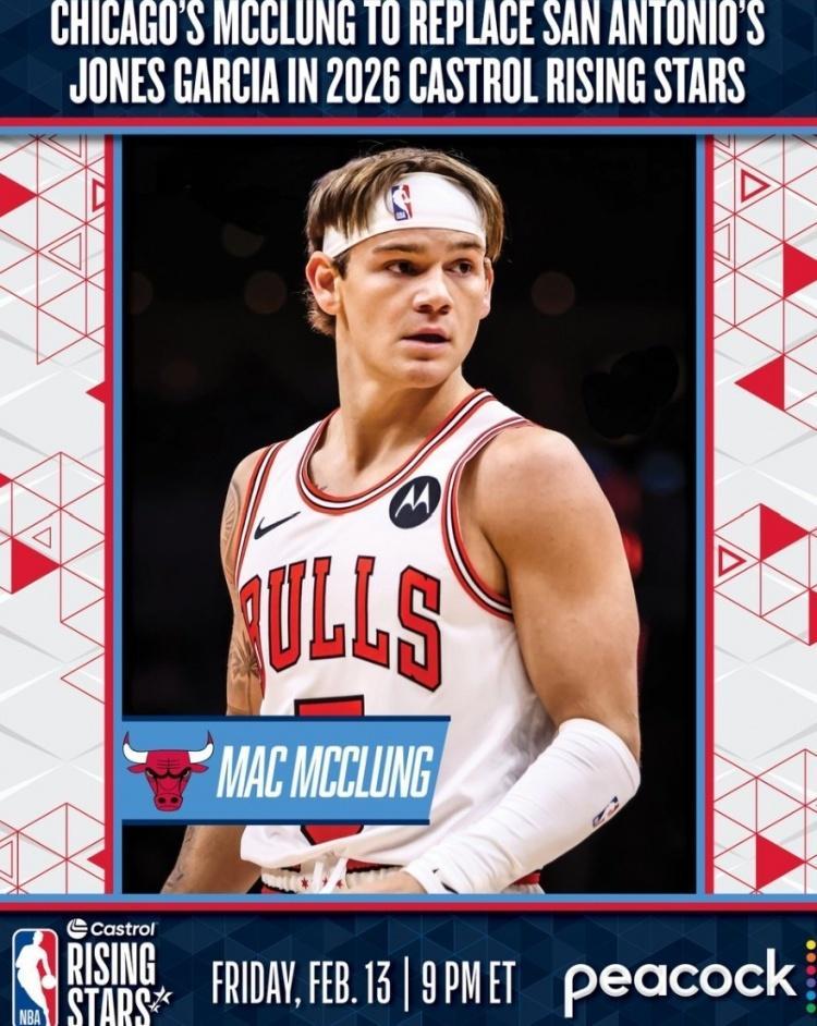 NBA官宣：3届扣篮王麦克朗顶替加西亚