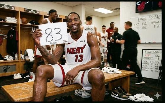 NBA历史第二诞生！狂砍83分超越科比！阿德巴约把奇才打成棉花糖