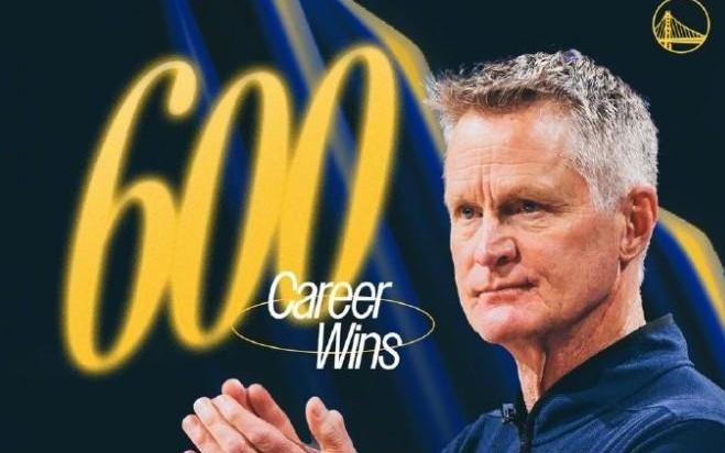 里程碑，勇士主帅科尔取生涯执教第600胜&位列NBA第28位