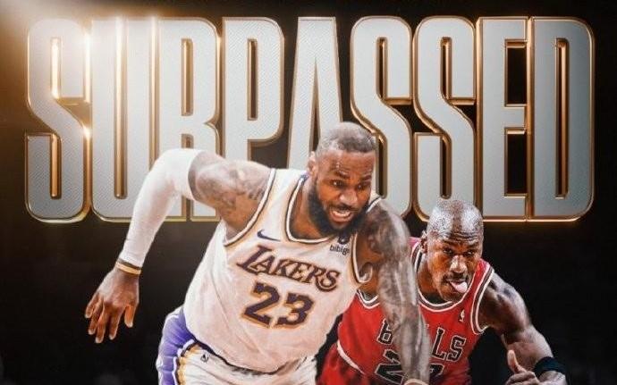 詹姆斯生涯抢断总数来到2892个，超越乔丹升至NBA历史第四