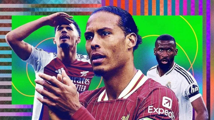 ESPN年度10大中后衛(wèi)：范迪克當選最佳，阿森納2將前4，呂迪格第3