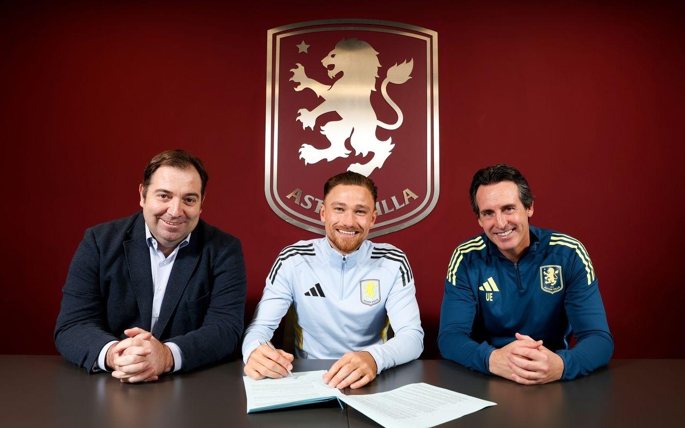 官方：阿斯顿维拉与后卫卡什续约，新合