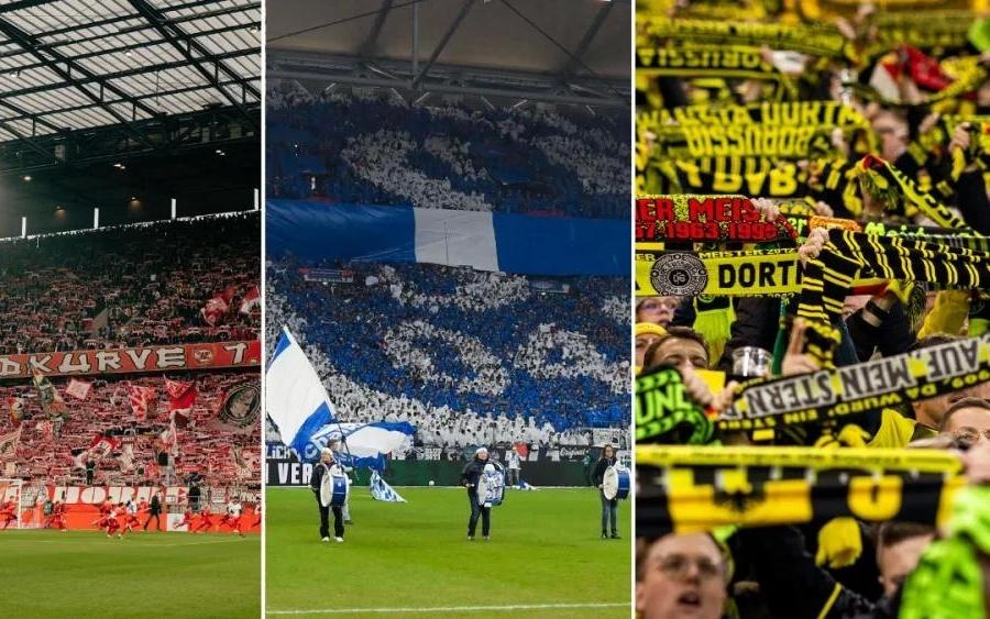 德国球队本赛季场均上座人数：多特8.1万人第1，拜仁7.5万第2