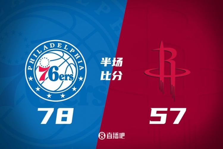 残阵76人4人上双半场领先火箭21分！