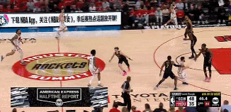 苦苦支撑！阿门冲击内线自投自补扣进随后反击高难度拉杆再中