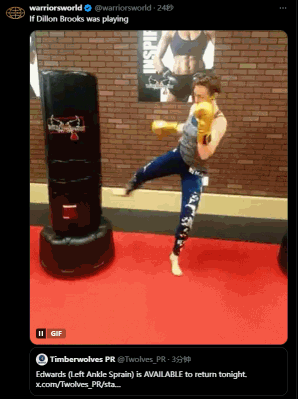 勇媒转发华子可以回归消息：别让狄龙看到华子的脚踝猛踹