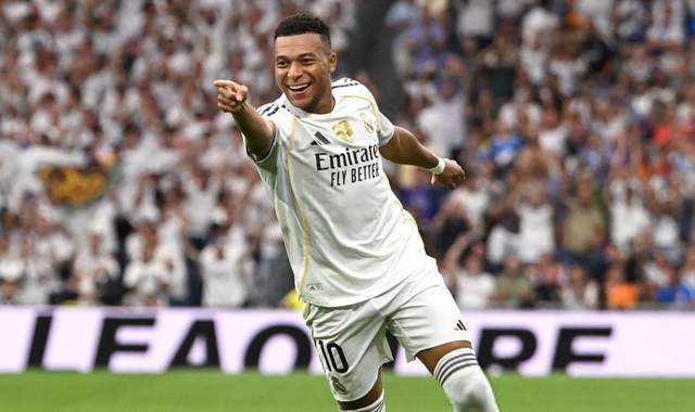 皇马20！开局5连胜领跑西甲，姆巴佩世界波+5场5球，米利唐破门