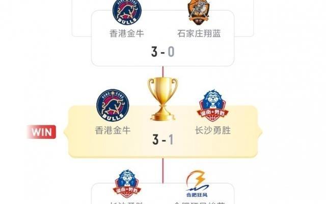 本赛季NBL前4为金牛&勇胜&狂风&翔