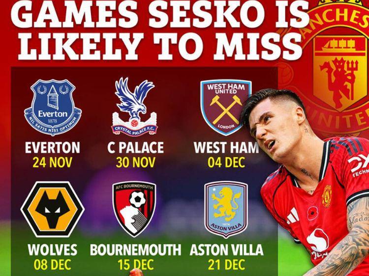 谢什科伤情确定，最多伤缺1月至少无缘3场英超！阿莫林不买新前锋