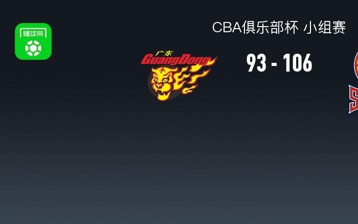 CBA俱乐部杯山西10693广东，张宁19分