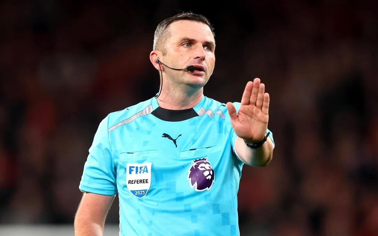 英超第12轮裁判：奥利弗执法北伦敦德