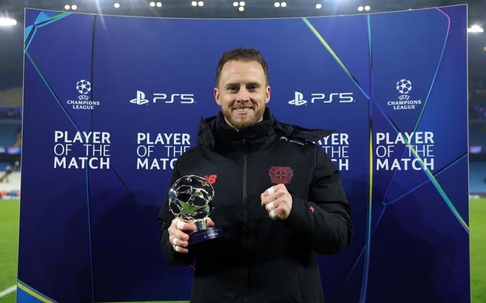 9次扑救力保零封，弗莱肯当选曼城vs