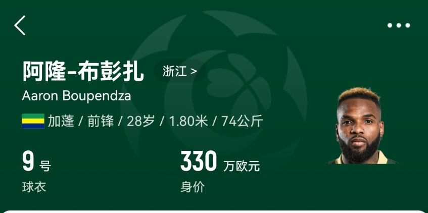 外媒：布彭扎缺席最后一练，浙江联系上他的亲属才得知悲剧