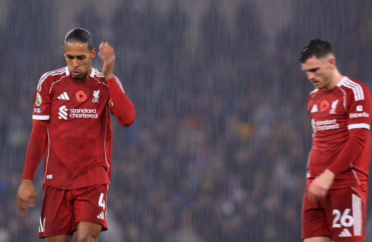 英超争四格局大乱，5队积分相同，利物浦排名下滑到第8