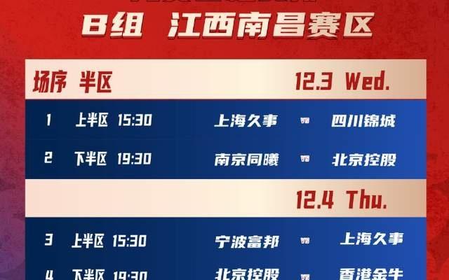 赶紧收藏吧！赛程出炉，辽篮首秀碰鱼腩