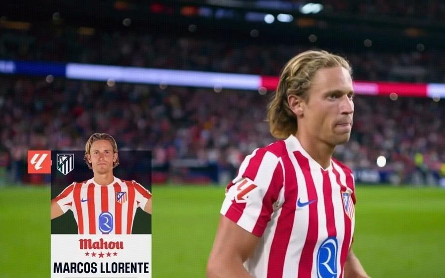 威胁之源，马科斯略伦特当选马竞vs奥萨苏纳全场最佳