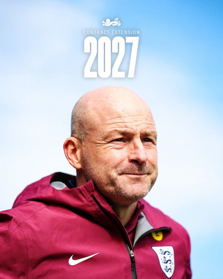 官方：英足總與英格蘭U21主帥卡斯利續(xù)約至2027年U21歐洲杯結(jié)束