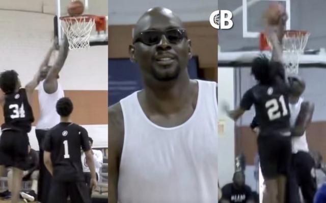 43岁前NBA球员达柳斯迈尔斯突袭美
