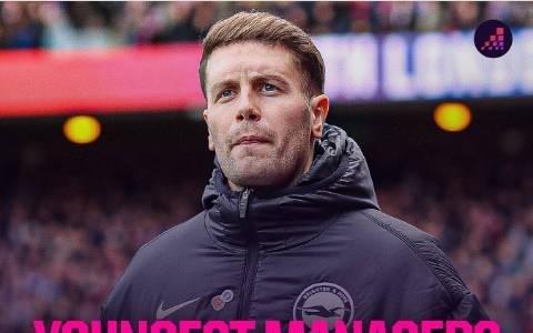 英超执教50场最年轻主帅排名：许尔策