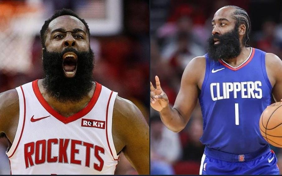 登火辉煌，哈登成为NBA首位在不同球