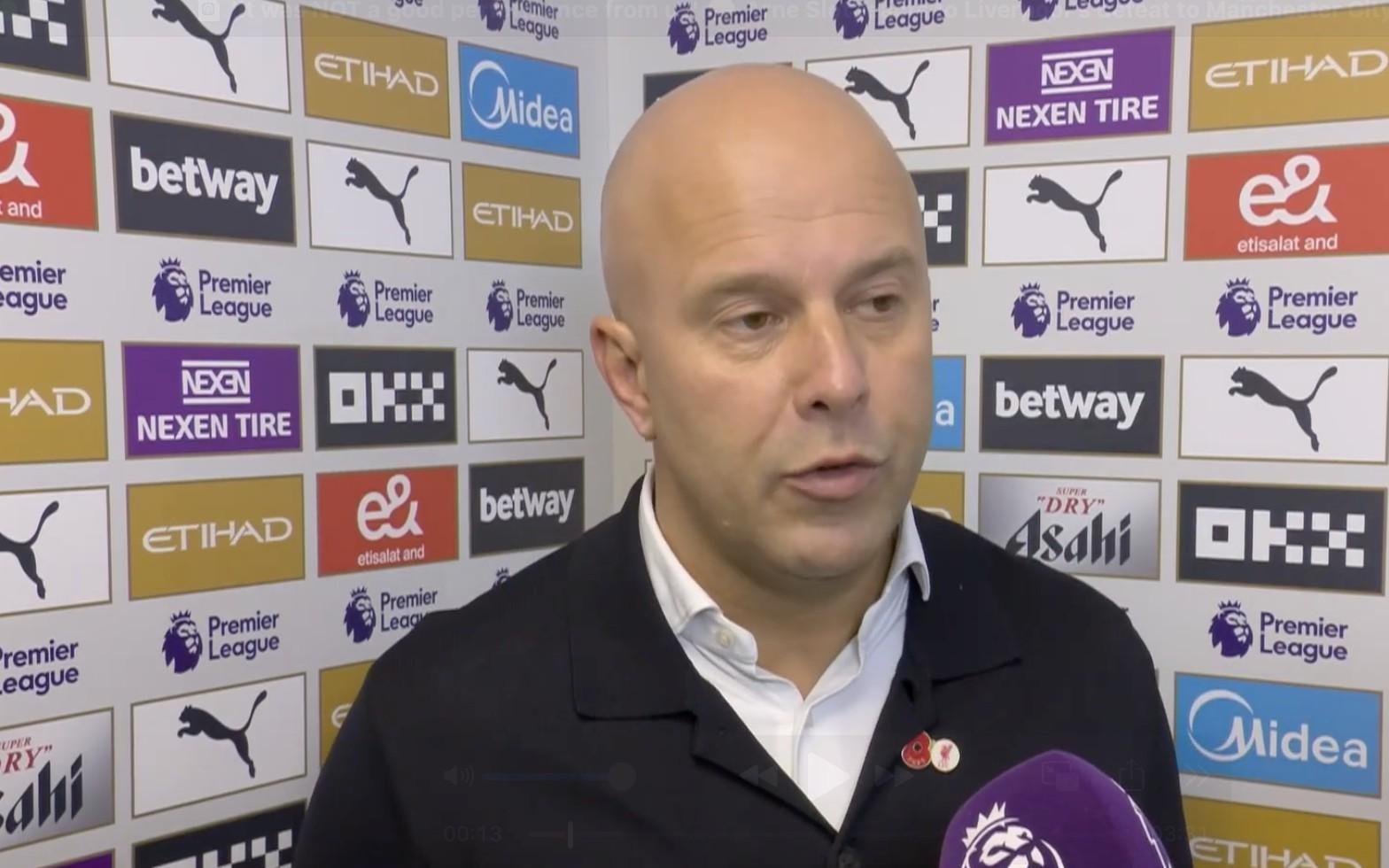 斯洛特：进球被吹我不同意，曼城上赛季对狼队类似的进球有效