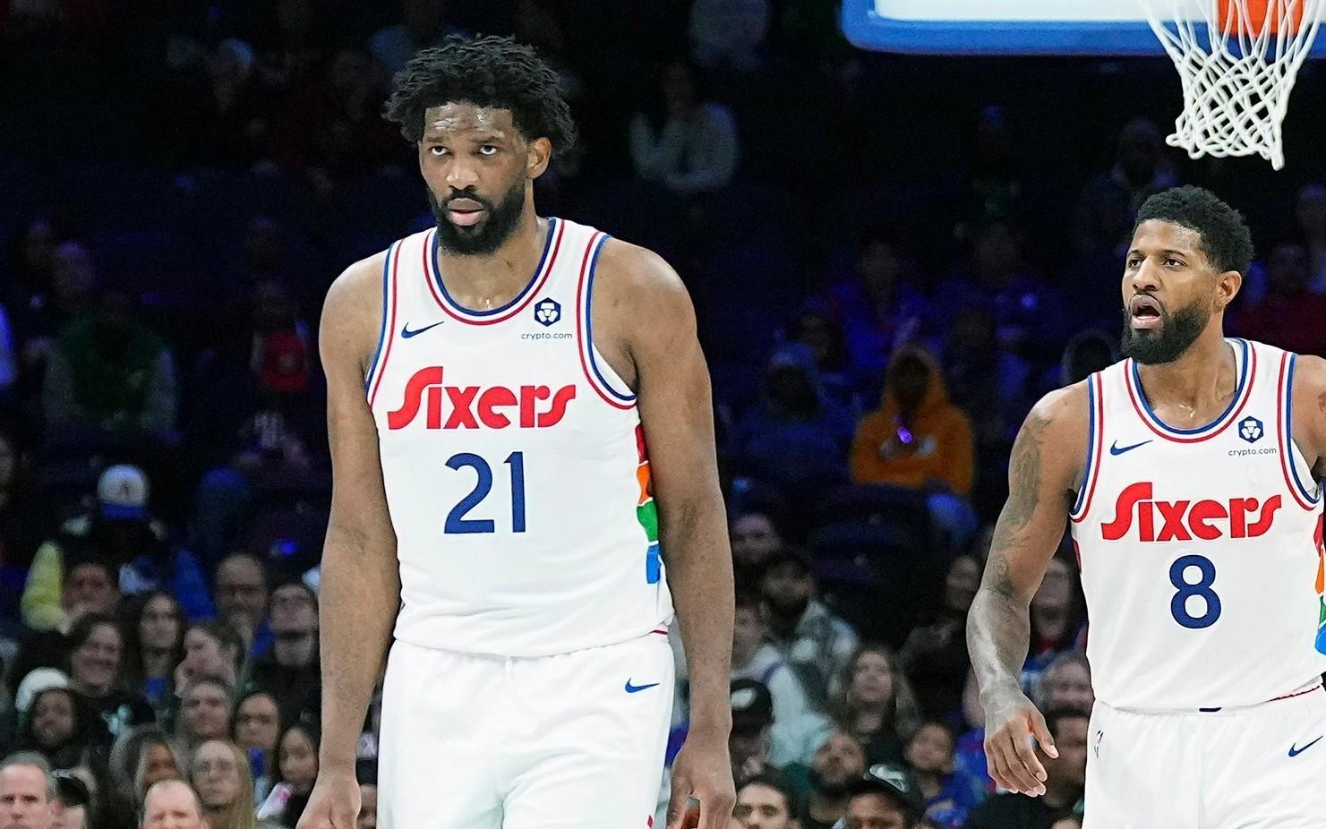 76人官方：恩比德、乔治和埃奇库姆缺席今日对魔术的NBA杯赛