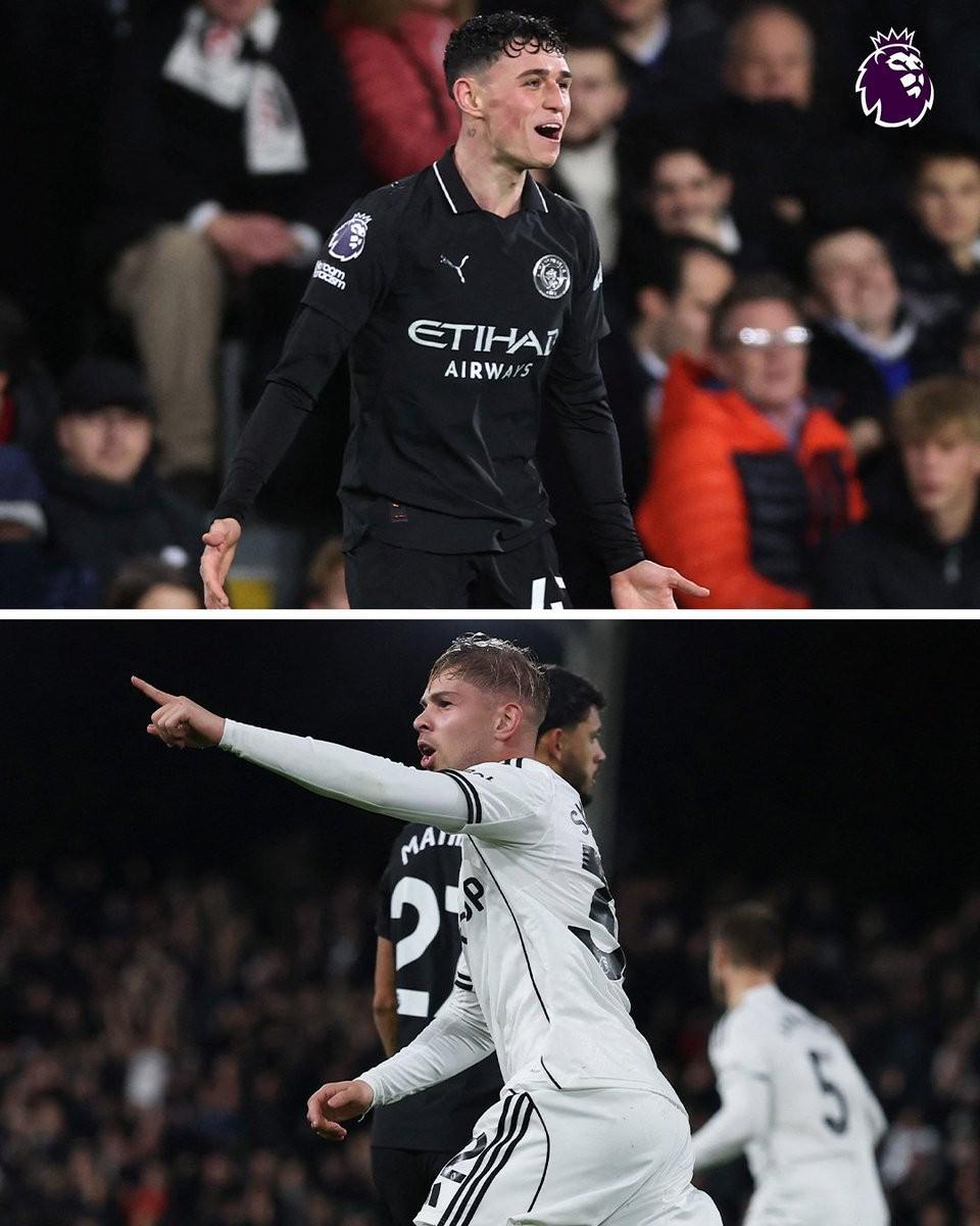 进球大战，富勒姆vs曼城是本赛季英超进球最多的比赛