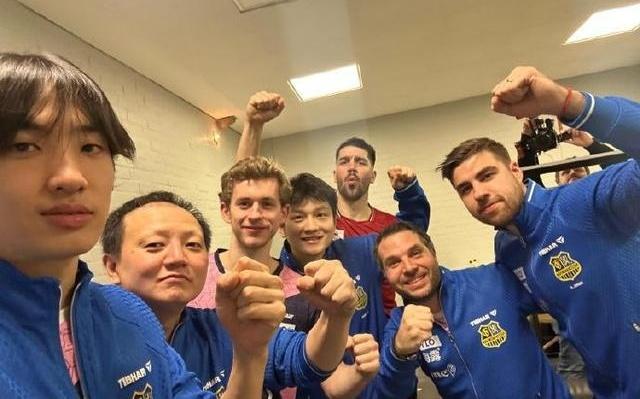 樊振东迎欧冠首胜，模仿C罗解锁了新