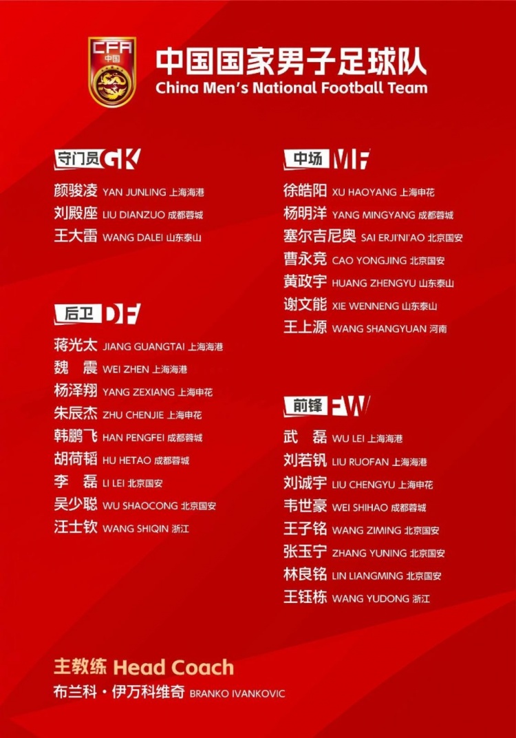 津媒：武磊回归加强国足锋线杨明洋为中场防守增添新鲜血液