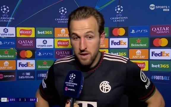 凯恩：阿森纳赢得所有欧冠比赛并排在