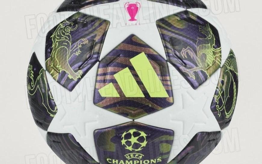 欧冠决赛用球谍照：包含白+深紫，灵感来自举办城市布达佩斯