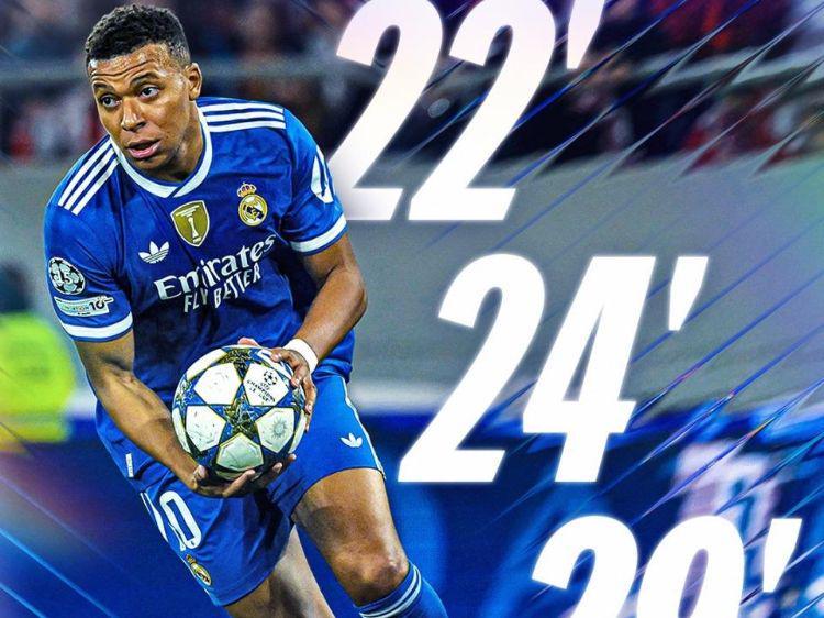 7分钟戴帽，姆巴佩紧追C罗梅西欧冠纪