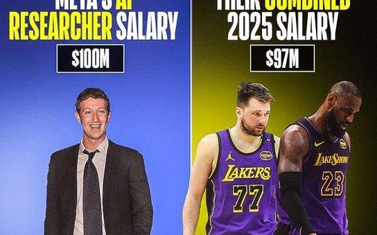 NBA球星挣钱干不过AI人才！东詹新赛