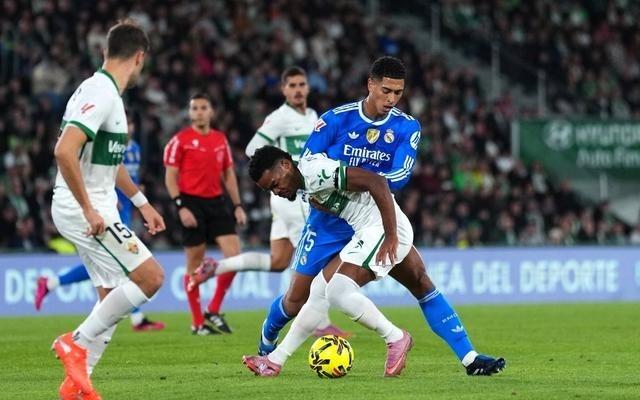 贝林厄姆西甲生涯已10次单场传射，为同期最多