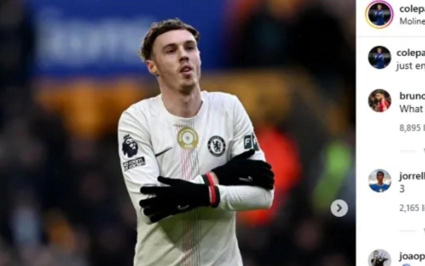 帕尔默社媒庆祝帽子戏法，B费留言：多么出色的球员