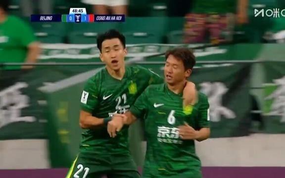 國安扳平比分！池忠國遠(yuǎn)射彈地破門，國安主場11扳平河內(nèi)