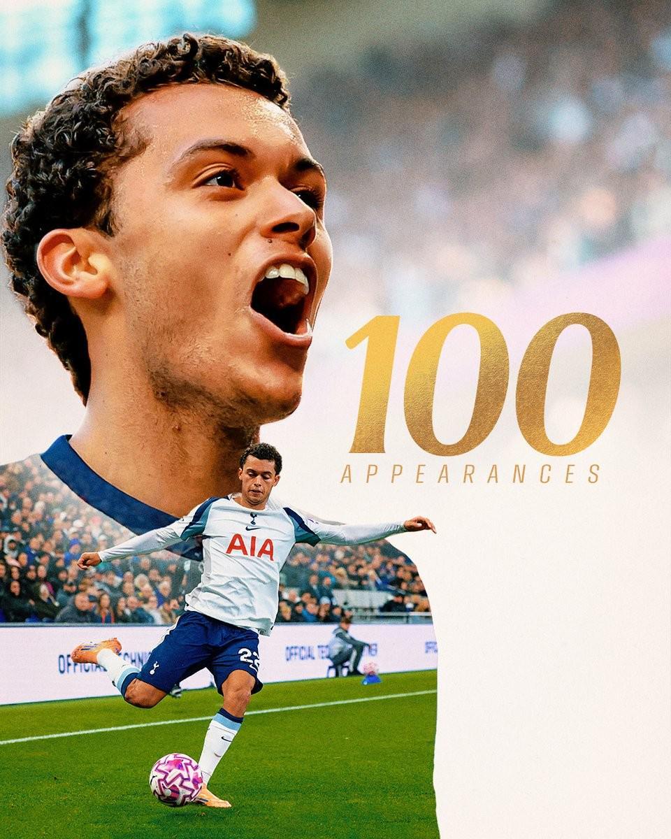 里程碑，布伦南约翰逊完成热刺生涯第