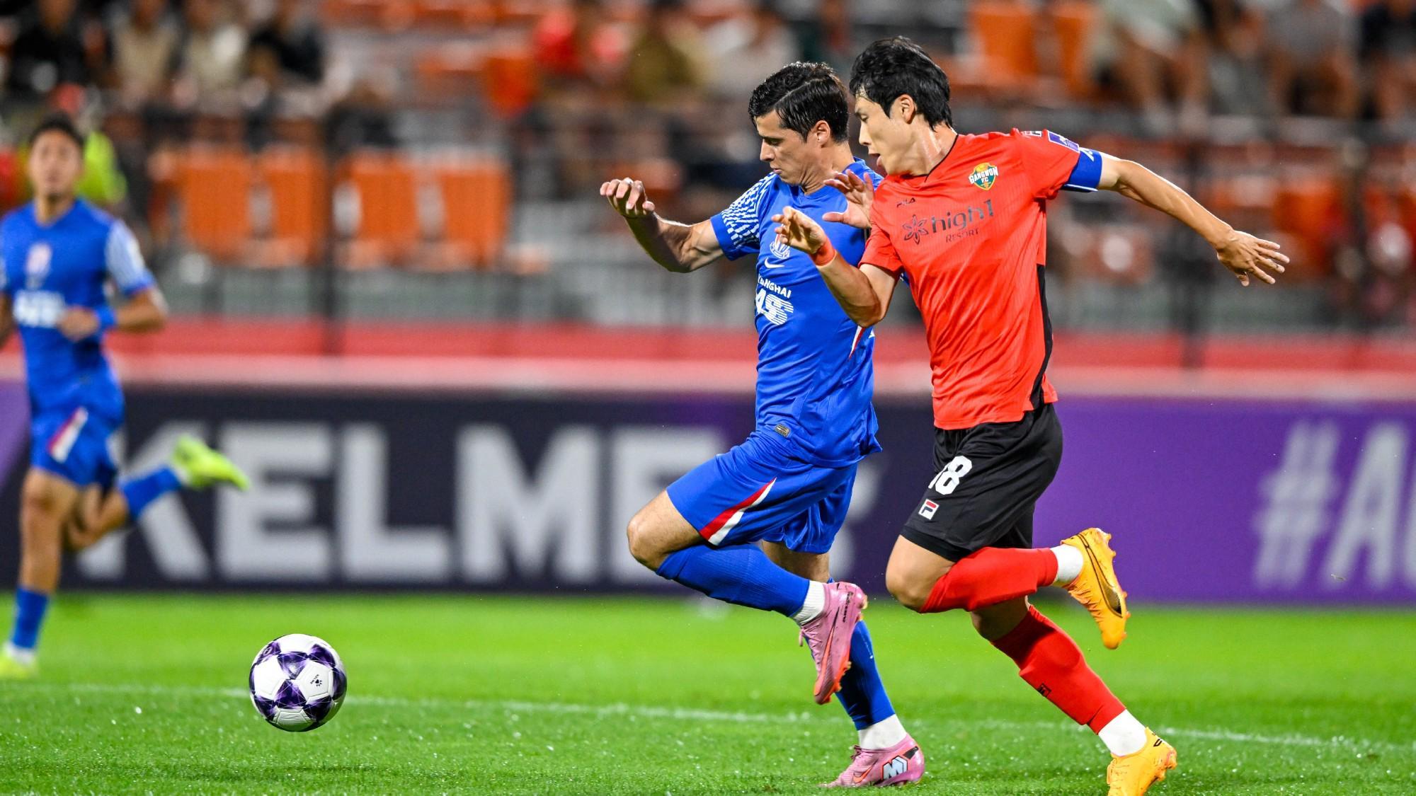 客场1比2不敌江原FC，上海申花亚冠首