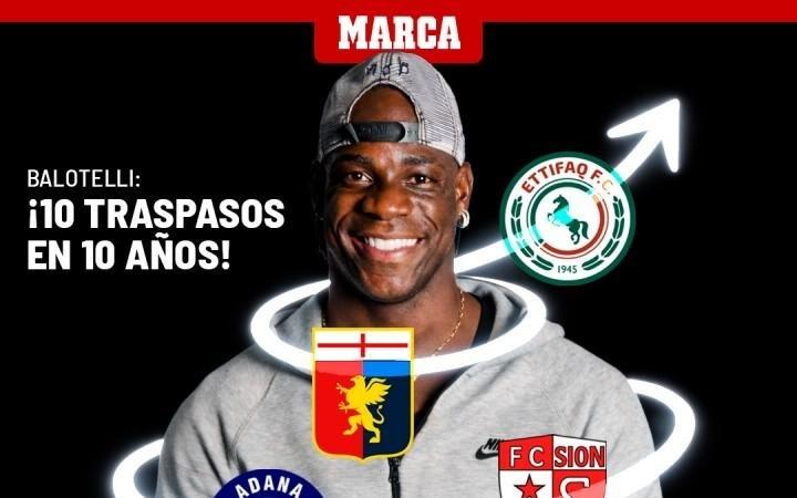 即将加盟达曼协作，巴洛特利10年内已转会10次