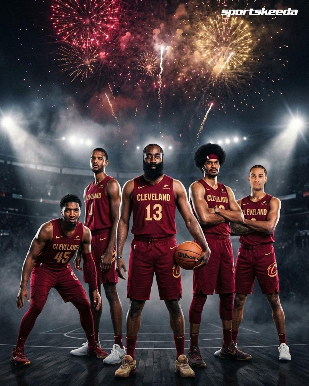 多方共赢哈登东游冲击总冠军，骑士为挽留米切尔力争赢在当下