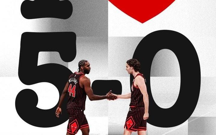 公牛击败尼克斯取得开季5连胜，同时