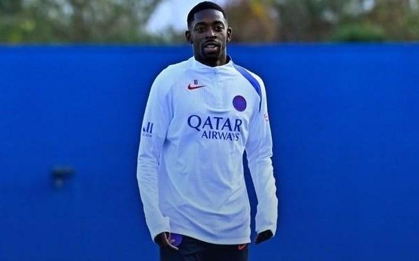 巴黎官方：登贝莱身体不适留队休养，舍